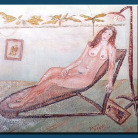 Aspettando, quadro di Silvio Grallo