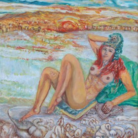 Calda estate quadro di Silvio Grallo