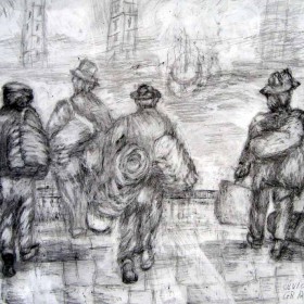 emigranti in partenza