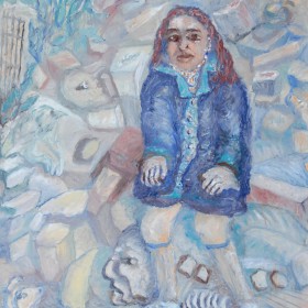 il terremoto (alla donna) quadro silvio grallo