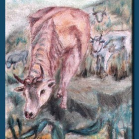 Mucca quadro di Silvio Gragnaniello